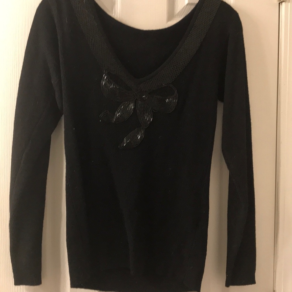 Black Ladies Sweater with beading